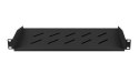 Półka do szaf 19cali 1U 25kg czarna AK-1014-B