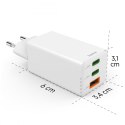 Ładowarka sieciowa 65W Gan PD/QC