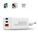 Ładowarka sieciowa 65W Gan PD/QC