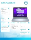 Laptop Dell 14 Plus DB14250 Win11Pro Ultra 9 288V/32GB/1TB/14.0 2.5K/Arc/FgrPr/WLAN + BT/Backlit Kb/4 Cell/3Y ProSupport/3Y Basi
