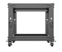 Stojak Open rack 19 cali 9U 600x600-1100 regulowany czarny