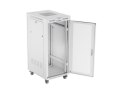 Szafa instalacyjna rack stojąca 19 cali 27U 600x800 drzwi perforowane LCD szara (Flat pack)