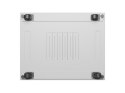 Szafa instalacyjna rack stojąca 19 cali 27U 800x1000 drzwi perforowane LCD szara (Flat pack)
