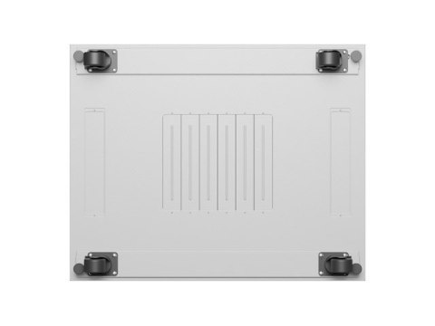 Szafa instalacyjna rack stojąca 19 cali 27U 800x1000 drzwi perforowane LCD szara (Flat pack)