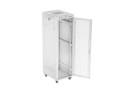 Szafa instalacyjna rack stojąca 19 cali 42U 600x800 drzwi perforowane LCD szara (Flat pack)