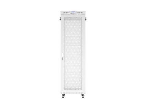 Szafa instalacyjna rack stojąca 19 cali 42U 600x800 drzwi perforowane LCD szara (Flat pack)