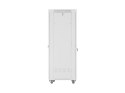 Szafa instalacyjna rack stojąca 19 cali 42U 600x800 drzwi perforowane LCD szara (Flat pack)