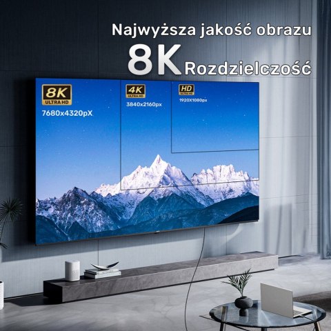 Kabel 0ptyczny HDMI 2.1 AOC 8K 120Hz 15m; C11085GY01-15M