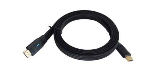 Kabel HDMI v 2.1 płaski 3m czarny