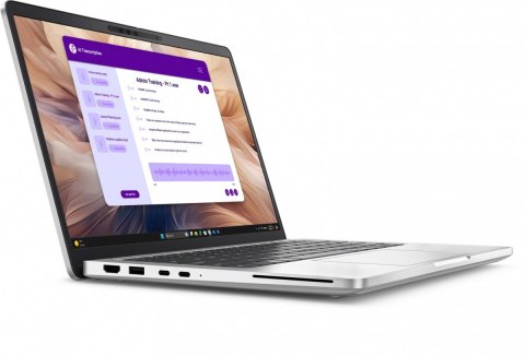 Laptop Dell Pro 13 Plus PB13250 W11P Ultra 7 266V/16GB/512GB CL25/13.3 FHD+/Arc/FgrPr&SmtCd/FHD/IRCam/Mic/WWAN Ready+BT/BcklKb/3