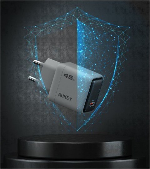 PA-C2 ładowarka sieciowa 1xUSB-C PD 45W 4A QC4+ PD3.0 AFC PPS FCP SCP SSCP