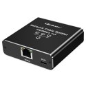Rozdzielacz Splitter Ethernet mini SWITCH 1x3 RJ45 | 1000Mb/s | USB-C | Aluminium