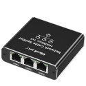 Rozdzielacz Splitter Ethernet mini SWITCH 1x3 RJ45 | 1000Mb/s | USB-C | Aluminium