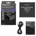 Rozdzielacz Splitter Ethernet mini SWITCH 1x3 RJ45 | 1000Mb/s | USB-C | Aluminium