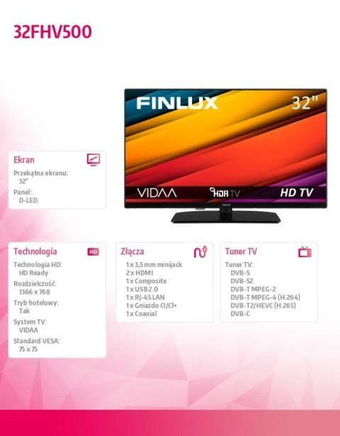 Telewizor LED 32 cale 32FHV500