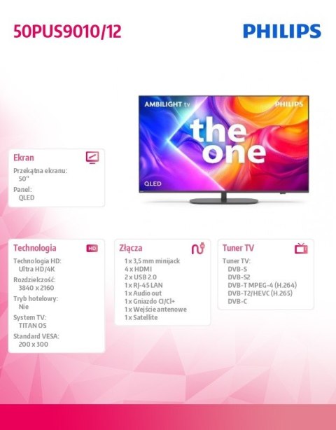 Telewizor LED 50 cali 50PUS9010/12