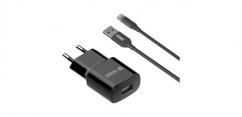 Ładowarka sieciowa USB + kabel Lightning 1 metr USB A 12W 2,4A