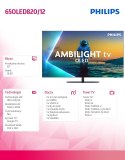 Telewizor OLED 65 cali 65OLED820/12