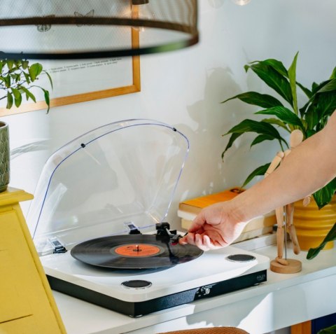 Gramofon AD1914 Biały USB Bluetooth