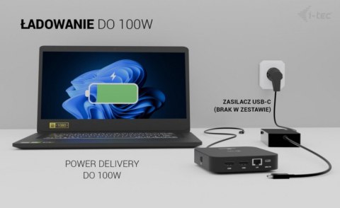 Stacja dokująca USB-C Dual HDMI Power Delivery 100W