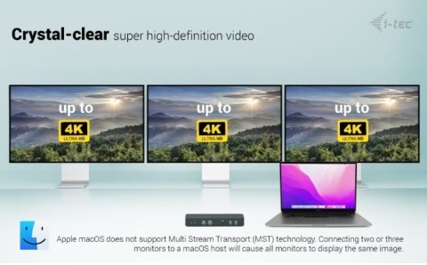 Stacja dokująca USB-C Intelligent Triple Display Docking Station Power Delivery 100W