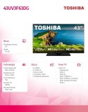 Telewizor LED 43 cale 43UV3F63DG