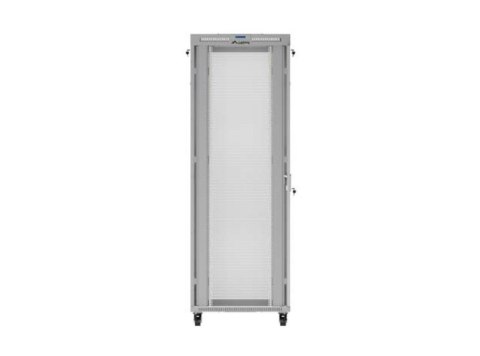 Szafa instalacyjna rack stojąca 19 cali 47U 800x1000 szara drzwi perforowane LCD (flat pack) V2