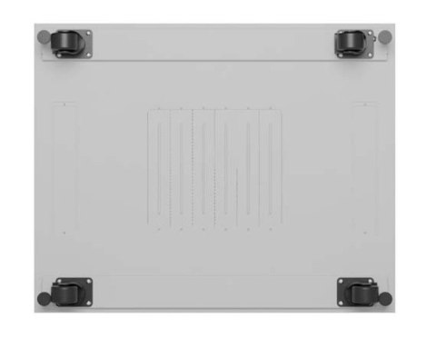 Szafa instalacyjna rack stojąca 19 cali 47U 800x1000 szara drzwi perforowane LCD (flat pack) V2