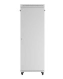 Szafa instalacyjna rack stojąca 47U 800x1000 szara drzwi przeszkolne LCD ( flat pack) V2
