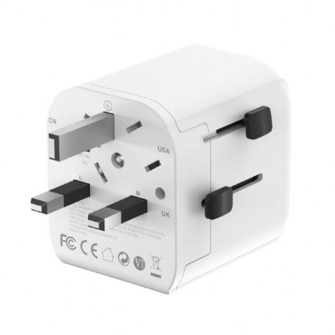 Adapter sieciowy uziemienie Uniwersalny 20W