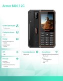 Telefon Armor Mini 3 2G 2,8" Czarny