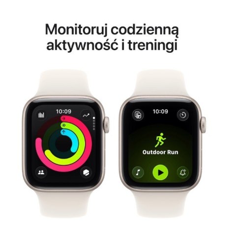 Watch SE 3 GPS+Cellular koperta 44 mm z aluminium w kolorze księżycowej poświaty, pasek sportowy w kolorze księżycowej poświaty 