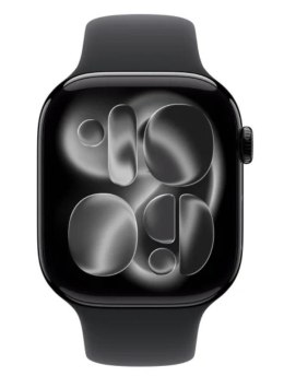 Watch Series 11 GPS+Cellular koperta 42 mm z aluminium w kolorze onyksu, pasek sportowy w kolorze czarnym - rozmiar M/L