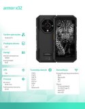 Smartfon Armor X32 4G 6/128GB IP69K Czarny