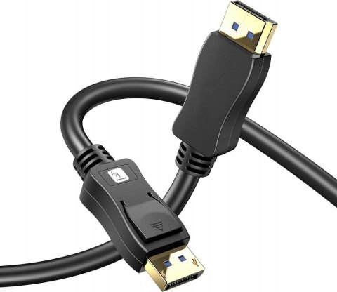 TECHLY Kabel DisplayPort 2.1 10K*60Hz 1 m 54G czarny ICOC DSP-A21-010