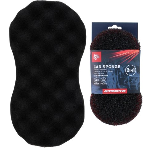 GĄBKA DO MYCIA SAMOCHODU DWUSTRONNA 21,5X11CM DIRT DEVIL