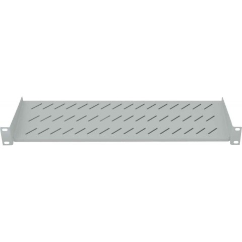INTELLINET Półka 1U 150 mm Rack 19, 2 pkt mocowania, perforowana, szara 712200