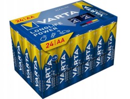 BATERIE ALKALICZNE VARTA R6 (AA) LONGLIFE POWER 24szt NEW
