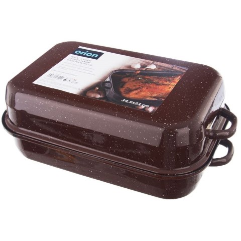 Brytfanna gęsiarka z pokrywką do piekarnika emaliowana prostokątna 2.9L ORION 127021