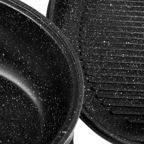 Brytfanna gęsiarka z pokrywką do piekarnika granitowa 2w1 GRANDE 10L 43x28cm ORION 127029