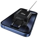 Ładowarka sieciowa 30W 1xUSB-C 1xUSB-A Fast czarging Czarna