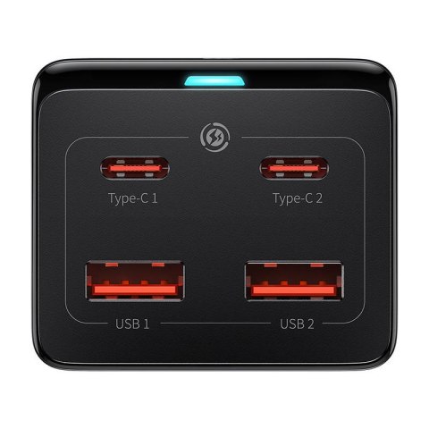 Ładowarka sieciowa BASEUS GaN3 Pro 100W 2xUSB 2xUSB-C AC (czarna)