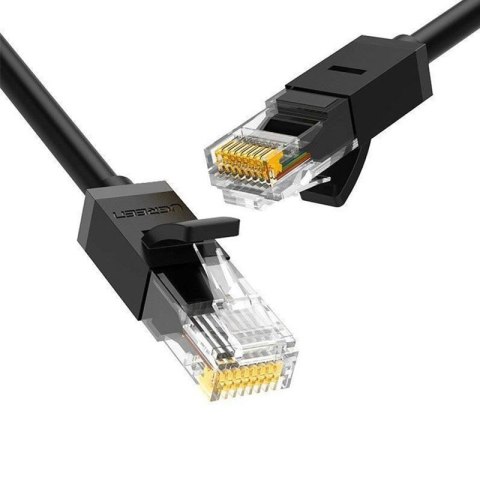Płaski kabel sieciowy UGREEN NW102 Ethernet RJ45, Cat.6, UTP, 10m (czarny)