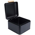 Chlebak metalowy pojemnik na chleb pieczywo czarny mały 22x20x14cm EXCELLENT HOUSEWARE 259213