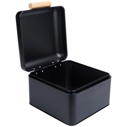 Chlebak metalowy pojemnik na chleb pieczywo czarny mały 22x20x14cm EXCELLENT HOUSEWARE 259213