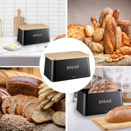 Chlebak, pojemnik na pieczywo, z deską, KINGHOFF KH-1948