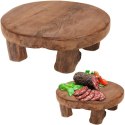 Deska stolik do serwowania drewniana na nóżkach 20cm HOME STYLING COLLECTION 139039