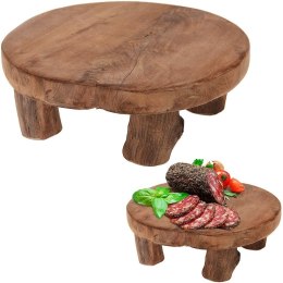 Deska stolik do serwowania drewniana na nóżkach 20cm HOME STYLING COLLECTION 139039