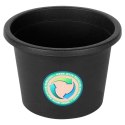 Doniczka ogrodowa plastikowa czarna okrągła mała 20 cm VILDE 339512
