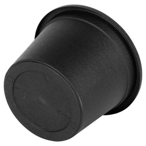 Doniczka ogrodowa plastikowa czarna okrągła mała 20 cm VILDE 339512